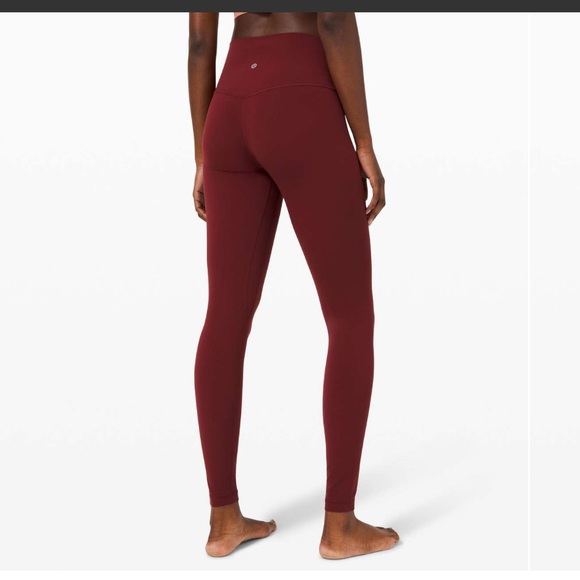 lululemon athletica Pants - Lululemon Athletica Red Merlot Align High-Rise Pants Size 6 NWT 28”
